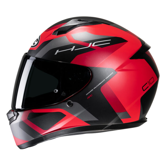 KASK HJC C10 TINS BLACK/RED - obrazek 4