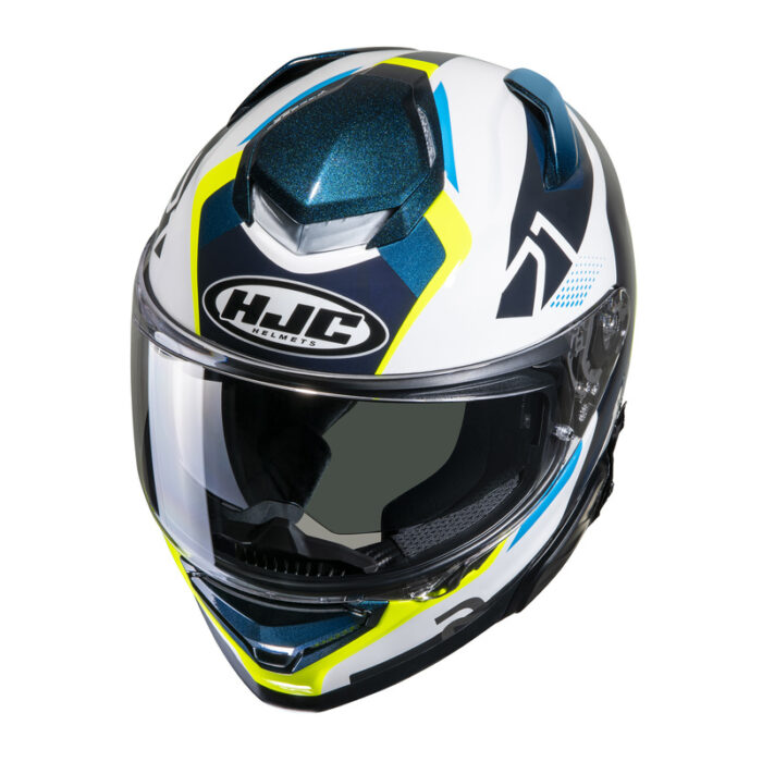 KASK HJC RPHA71 HAPEL BLUE/YELLOW - obrazek 3