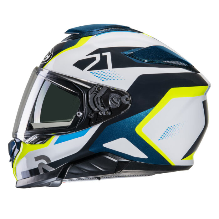 KASK HJC RPHA71 HAPEL BLUE/YELLOW - obrazek 4