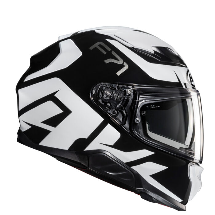 KASK HJC F71 BARD BLACK/WHITE - obrazek 2