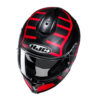 KASK HJC C70N HOLT BLACK/RED - obrazek 2