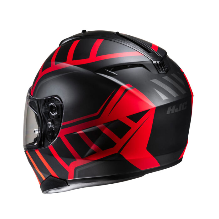 KASK HJC C70N HOLT BLACK/RED - obrazek 3