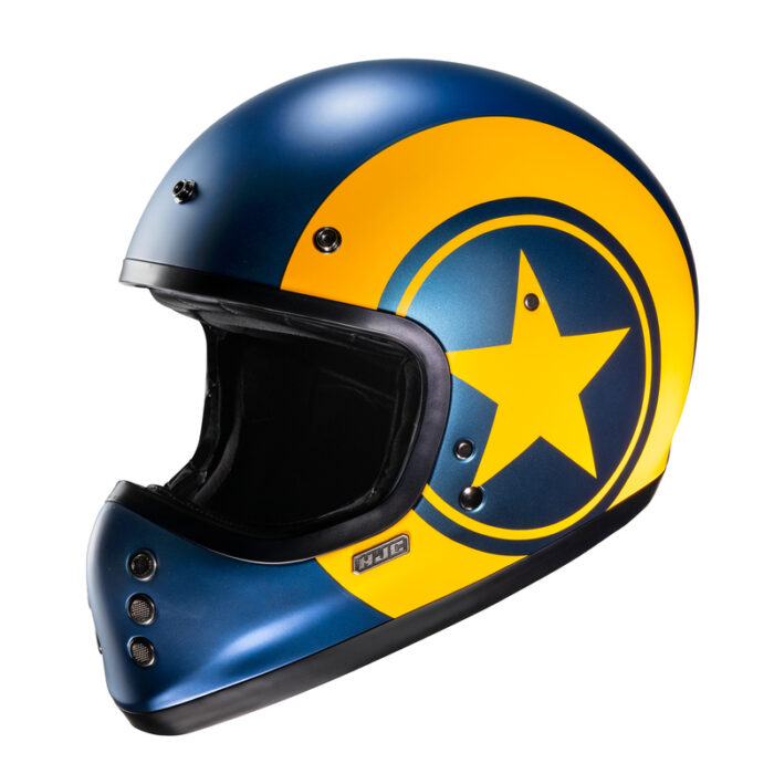KASK HJC V60 NYX BLUE/YELLOW - obrazek 2