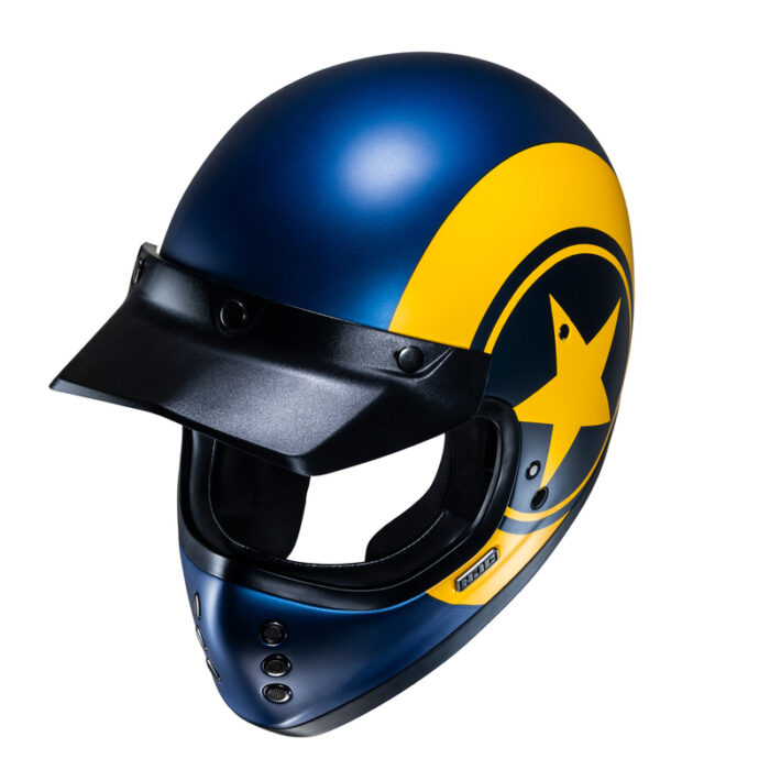 KASK HJC V60 NYX BLUE/YELLOW - obrazek 5