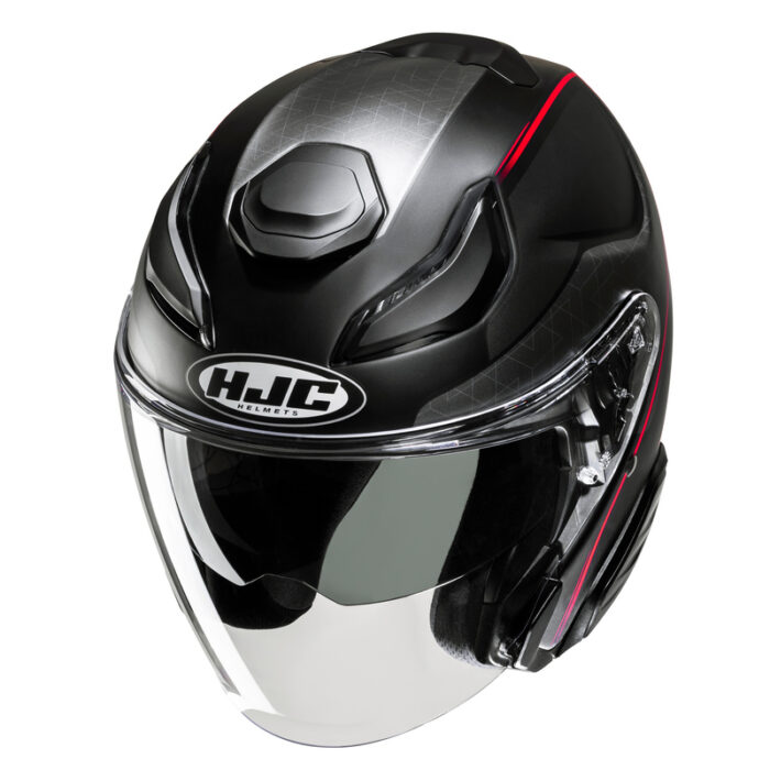 KASK HJC F31 LUDI BLACK/RED - obrazek 2