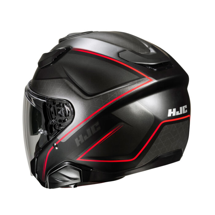 KASK HJC F31 LUDI BLACK/RED - obrazek 3