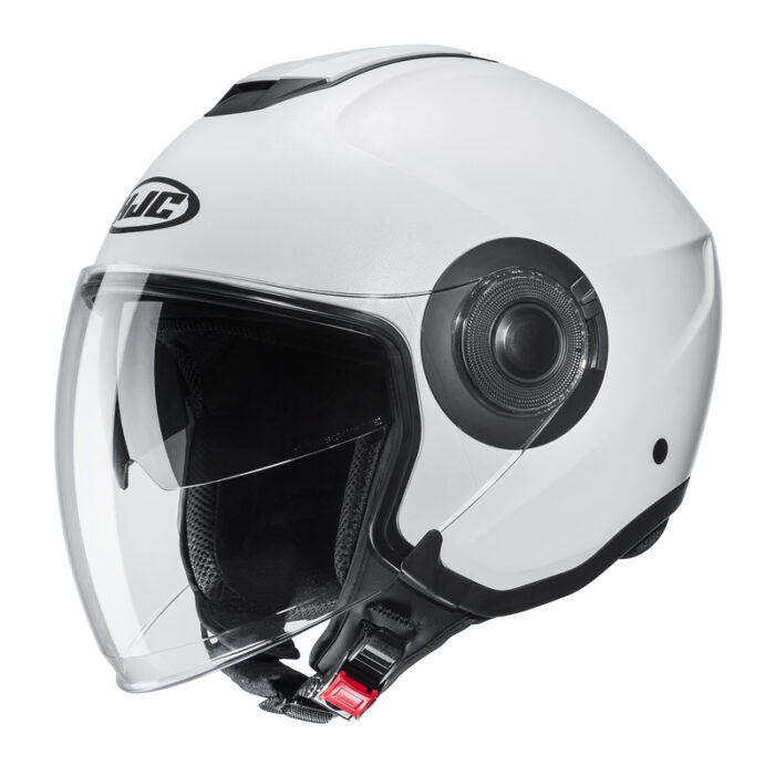 KASK HJC I40N SOLID SEMI FLAT PEARL WHITE