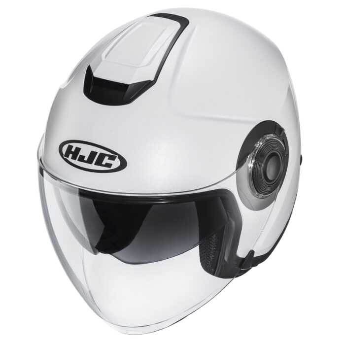 KASK HJC I40N SOLID SEMI FLAT PEARL WHITE - obrazek 2