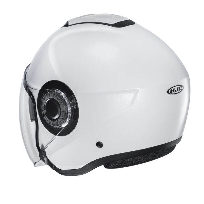 KASK HJC I40N SOLID SEMI FLAT PEARL WHITE - obrazek 3