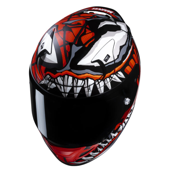 KASK HJC RPHA12 MAXIMIZED VENOM MARVEL BLACK/RED - obrazek 2