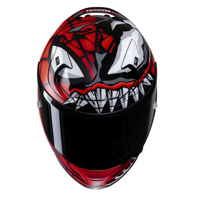 KASK HJC RPHA12 MAXIMIZED VENOM MARVEL BLACK/RED - obrazek 4