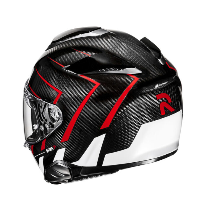 KASK HJC RPHA71 CARBON CANO BLACK/RED - obrazek 3