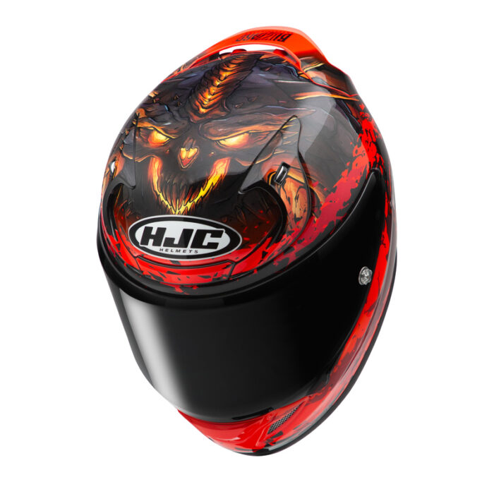 KASK HJC RPHA12 DIABLO BLIZZARD RED - obrazek 2