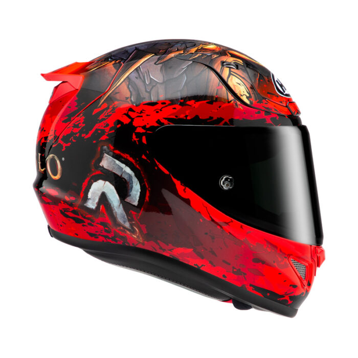 KASK HJC RPHA12 DIABLO BLIZZARD RED - obrazek 4
