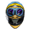 KASK HJC F71 MONKEY DJ BLUE/ORANGE - obrazek 4