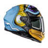 KASK HJC F71 MONKEY DJ BLUE/ORANGE - obrazek 5