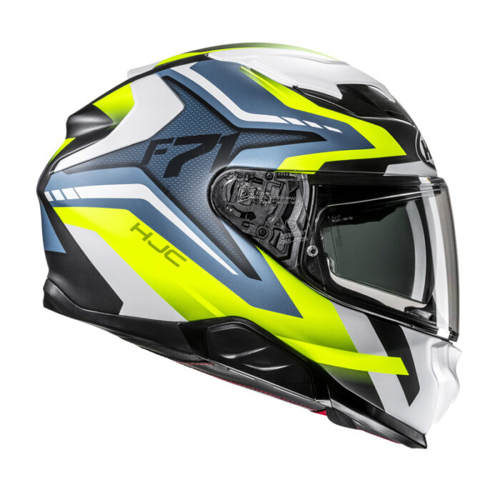 KASK HJC F71 FES YELLOW/BLUE - obrazek 5