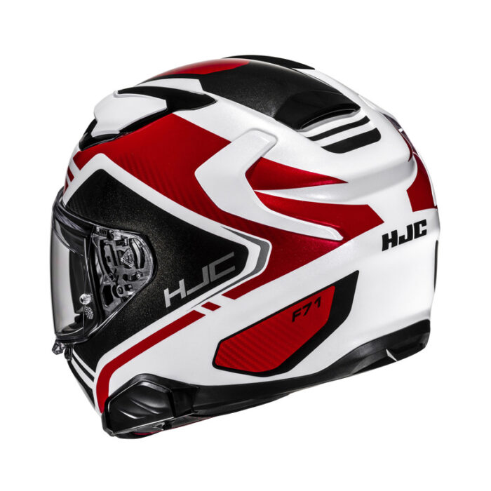 KASK HJC F71 TOZZ WHITE/RED - obrazek 3