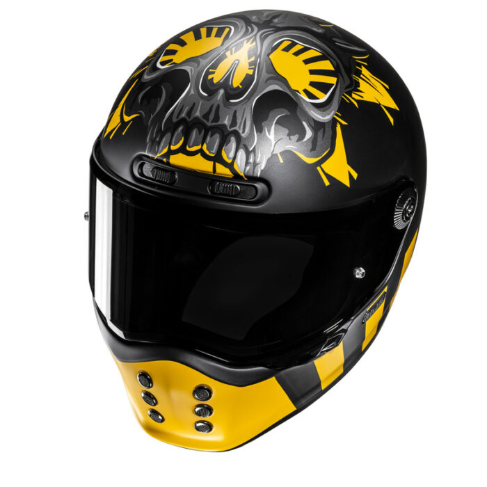 KASK HJC V10 CRANIA YELLOW/BLACK - obrazek 2