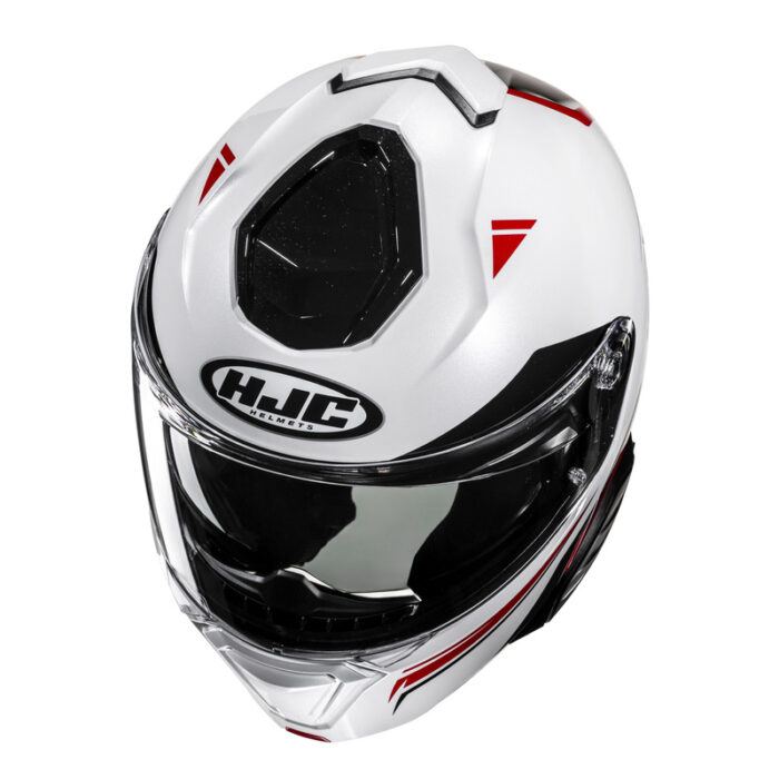 KASK HJC I91 TRICUS WHITE/RED - obrazek 2