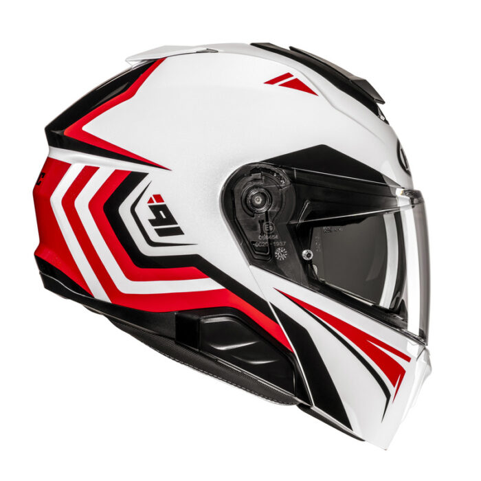 KASK HJC I91 TRICUS WHITE/RED - obrazek 5