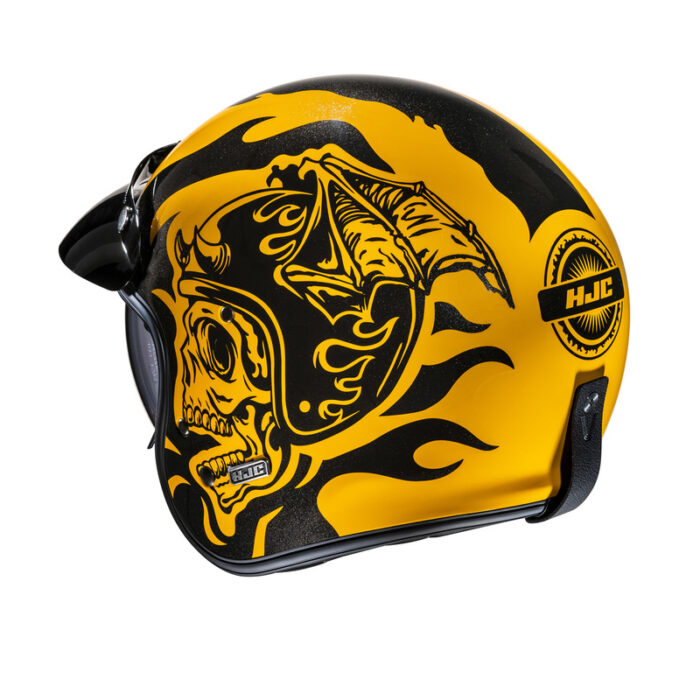 KASK HJC V31 FLAME YELLOW/BLACK - obrazek 5