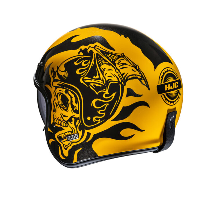 KASK HJC V31 FLAME YELLOW/BLACK - obrazek 6