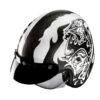 KASK HJC V31 FLAME WHITE/BLACK - obrazek 3