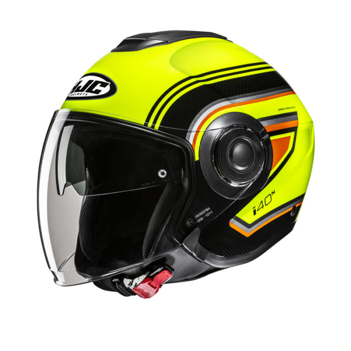 KASK HJC I40N LINIA YELLOW/BLACK