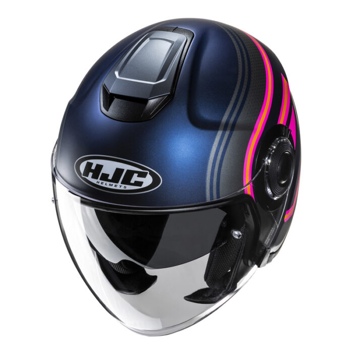 KASK HJC I40N LINIA BLUE/PINK - obrazek 2