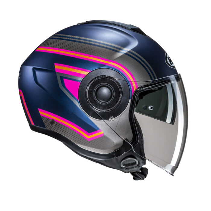 KASK HJC I40N LINIA BLUE/PINK - obrazek 5