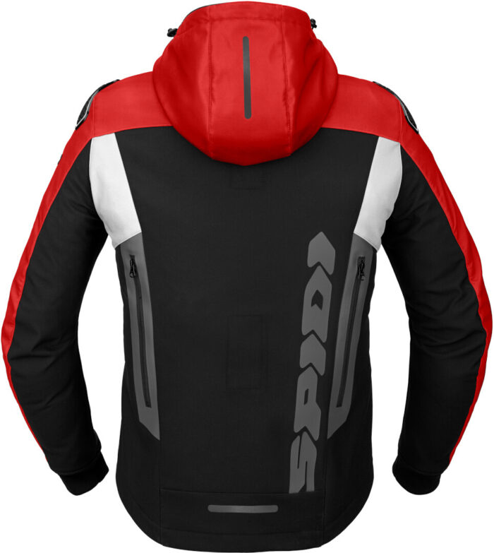 SPIDI Kurtka HOODIE WARRIOR Black/Red/White - obrazek 2