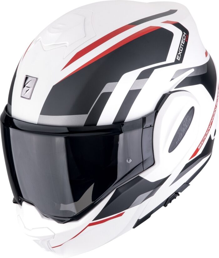 SCORPION Kask EXO-TECH EVO FURIO Matt White/Black/Red