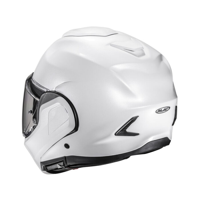 HJC Kask F100 Solid Pearl White - obrazek 3