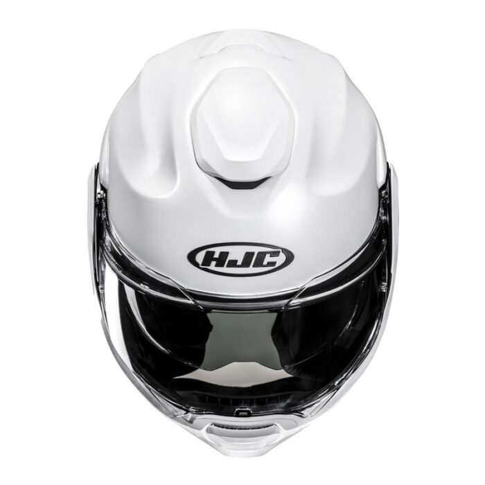 HJC Kask F100 Solid Pearl White - obrazek 4