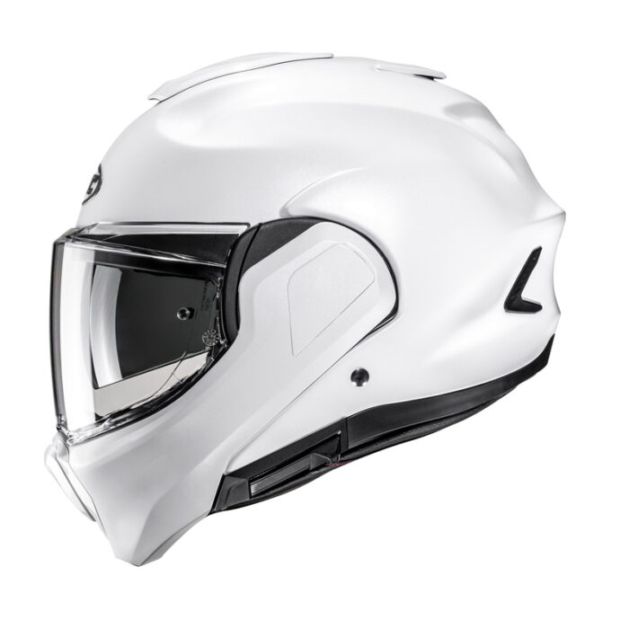 HJC Kask F100 Solid Pearl White - obrazek 6