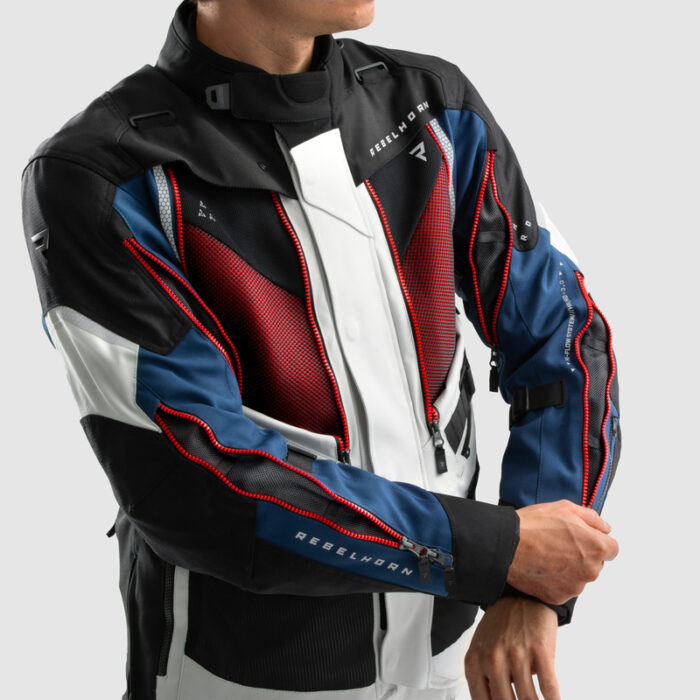 Rebelhorn Kurtka HARDY 3.0 Blue/Grey/Red - obrazek 7