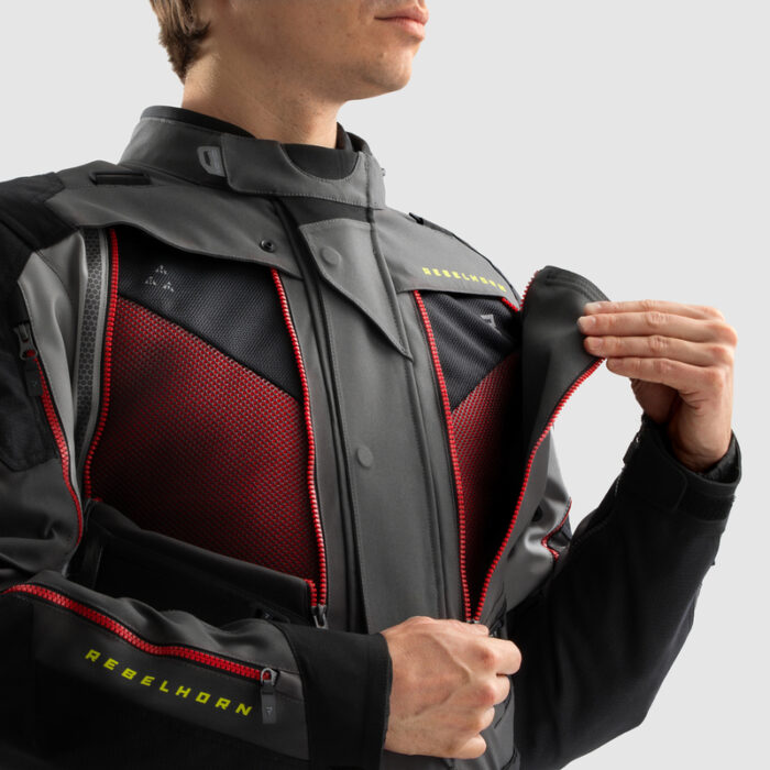 Rebelhorn Kurtka HARDY 3.0 Anthracite/Gey/Yellow - obrazek 5
