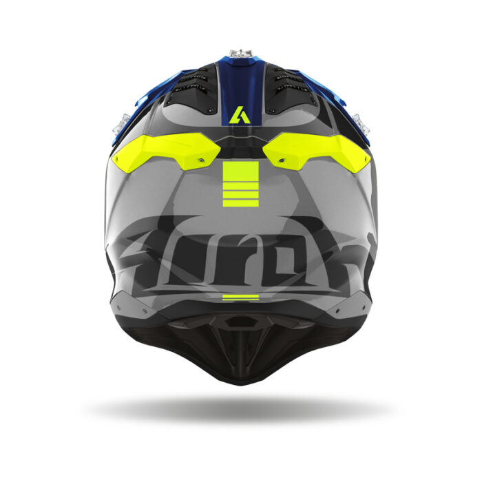 KASK AIROH AVIATOR 3 PUSH BLUE GLOSS - obrazek 3