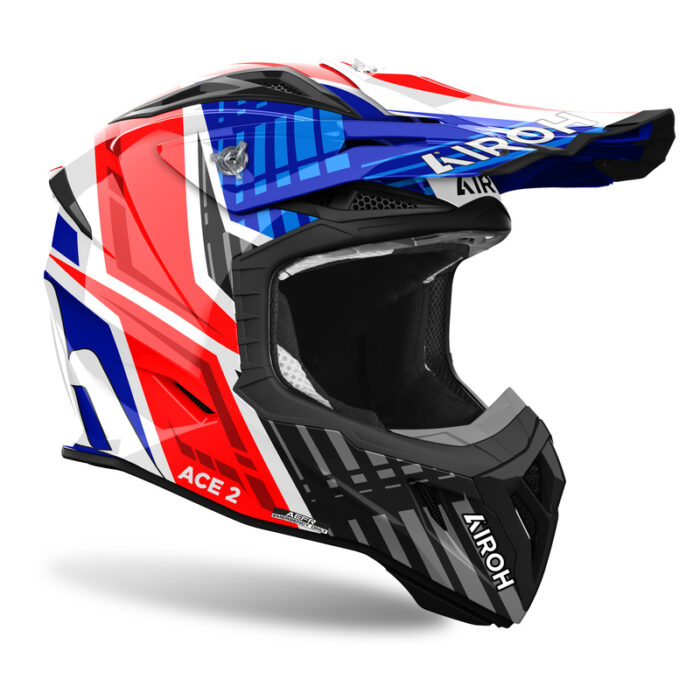 KASK AIROH AVIATOR ACE 2 PROUD BLUE/RED GLOSS - obrazek 2