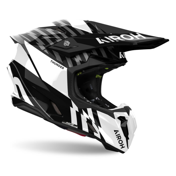 KASK AIROH TWIST 3 THUNDER BLACK/WHITE GLOSS - obrazek 2