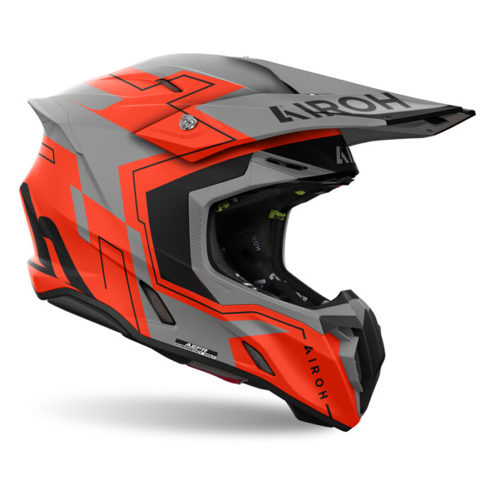 KASK AIROH TWIST 3 DIZZY ORANGE FLUO MATT - obrazek 2