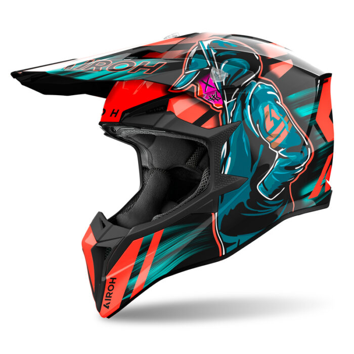 KASK AIROH WRAAAP CYBER ORANGE GLOSS