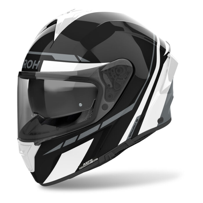 KASK AIROH SPARK 2 SPINNER WHITE GLOSS