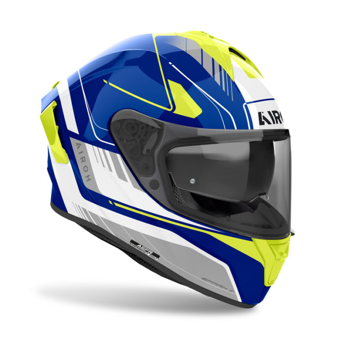 KASK AIROH SPARK 2 CHRONO BLUE/YELLOW GLOSS - obrazek 4