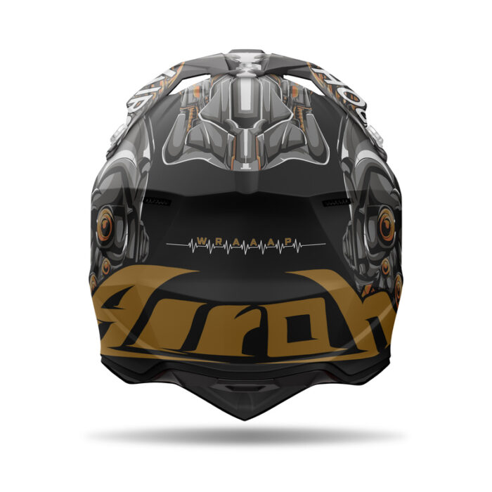 KASK AIROH WRAAAP CYBORG MATT - obrazek 3