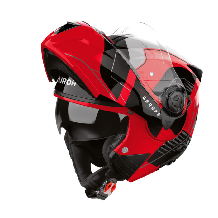KASK AIROH SPECKTRE GROOVE RED GLOSS - obrazek 2