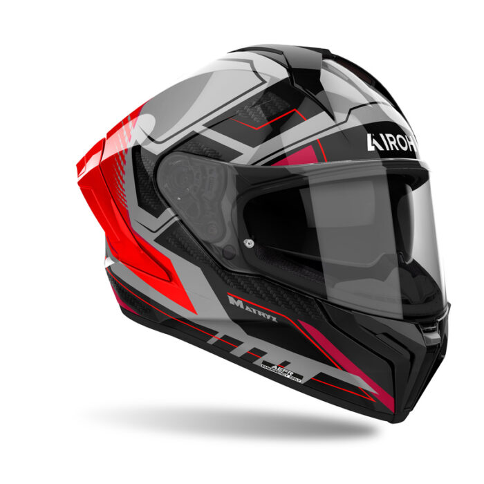 KASK AIROH MATRYX ROCKET RED GLOSS - obrazek 2