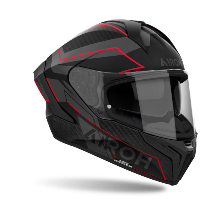 KASK AIROH MATRYX SENTINEL RED MATT - obrazek 2