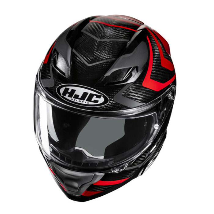 KASK HJC F71 CARBON NEVIO BLACK/RED - obrazek 2
